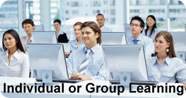 Classroom with online learners